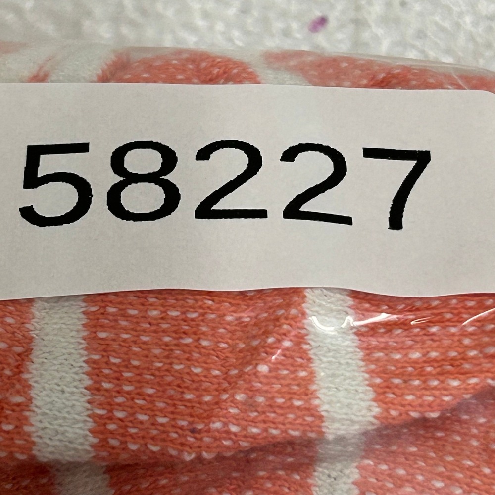 Columbia Hoodie Womens XS Orange White Striped V-Neck Casual Pullover Stained - Picture 8 of 8